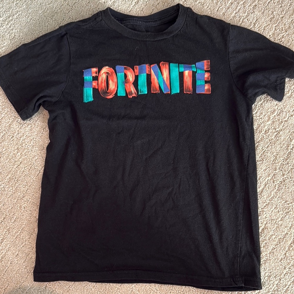 Fortnite Black T-Shirt with Colorful Logo